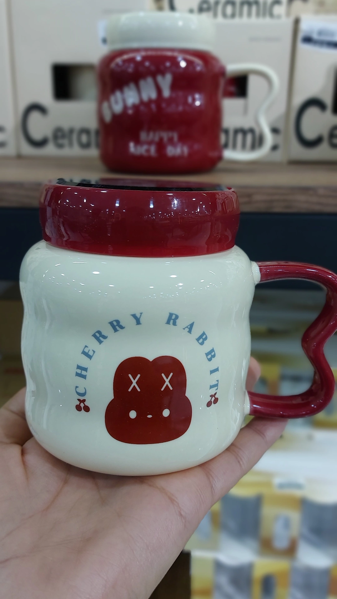 ماگ سرامیکی درب آینه ای