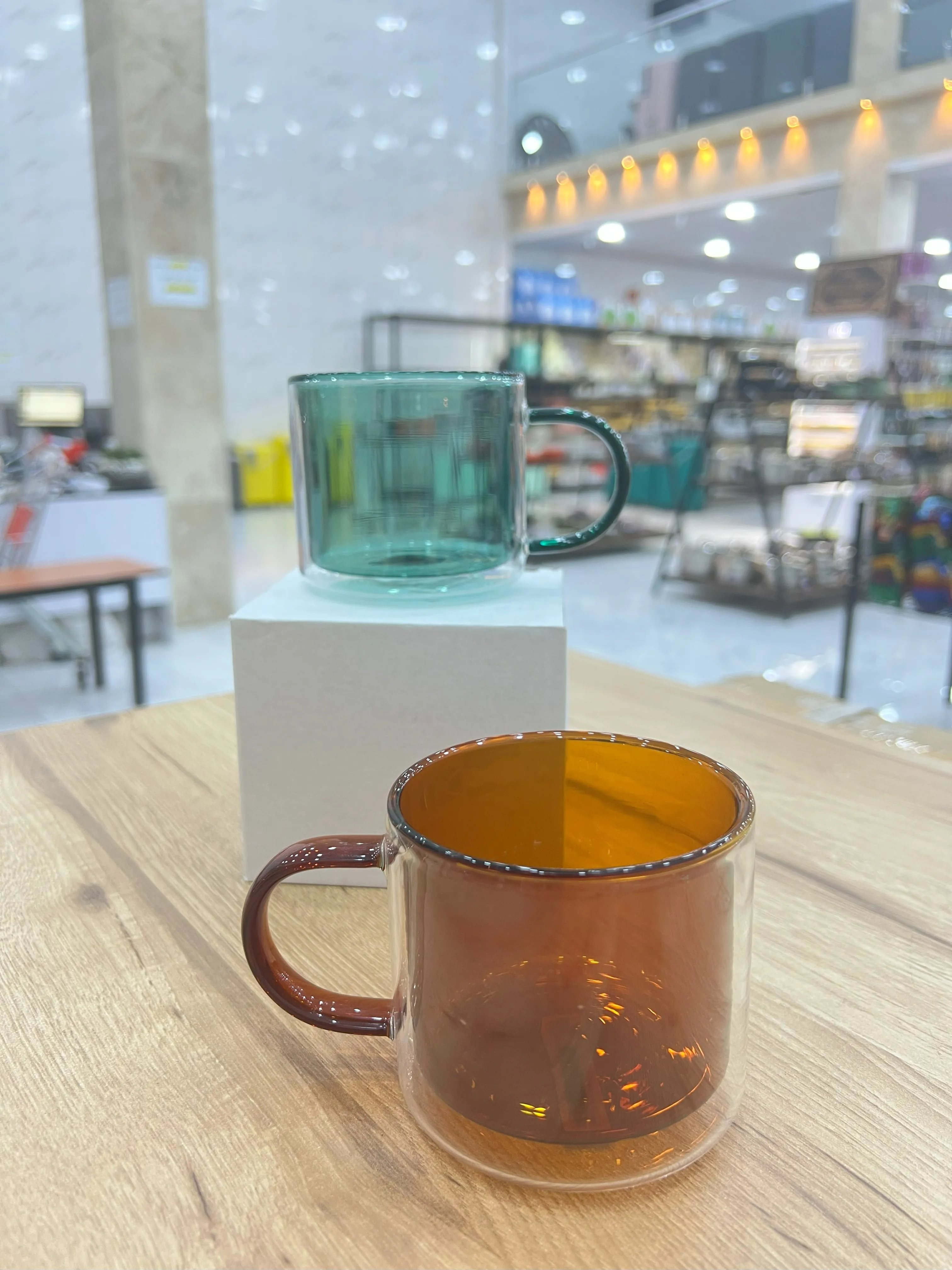 لیوان دوجداره رنگی