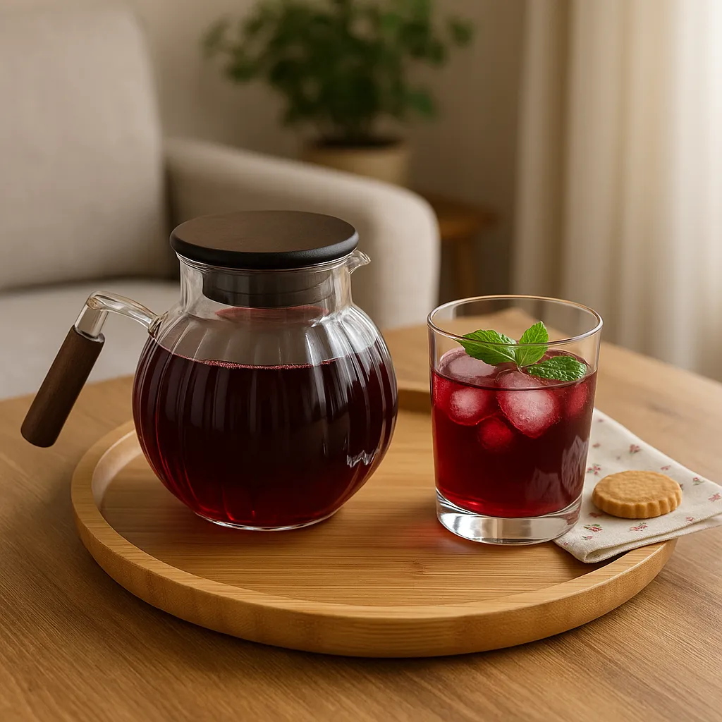 پارچ پیرکس 1 لیتر گرد