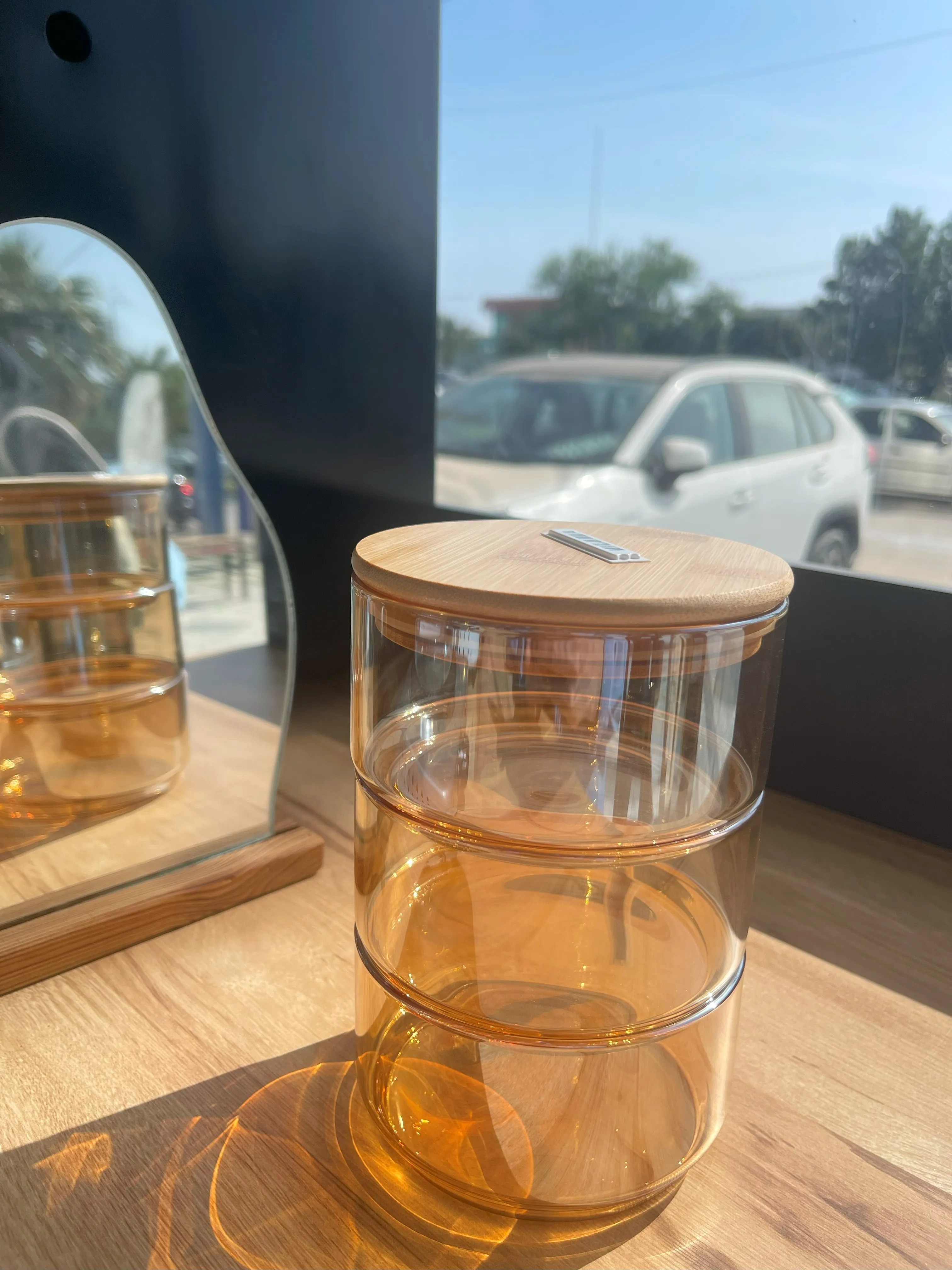 جا کندی 3 طبقه درب بامبو